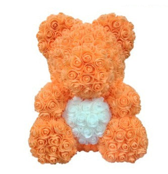 Heart hugging rose bear simulation bouquet as a birthday gift for teddy bears